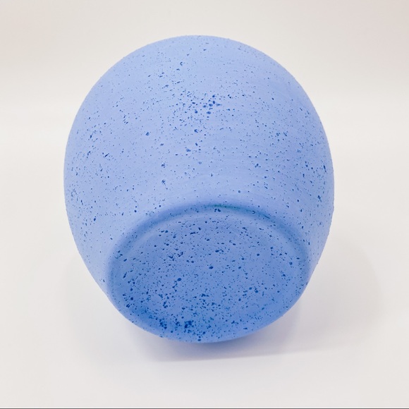 Vintage Speckled Blue Vase + Cover Lidded Jar - Picture 5 of 9